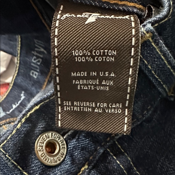 Men's 7 for all mankind Austyn Blue Jeans - Picture 5 of 5